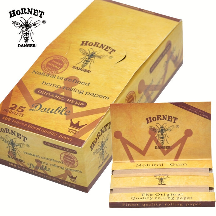 2/5/10booklets, Honeypuff Pre-rolled Cones (70mm), Tapered Paper With Tips On The Roll, Suitable For Regular Flavor Paper, Translucent Pre-Rolled Cones, Cigarette Paper, Hornet Natural Unrefined Rolling Paper, Cones King Size