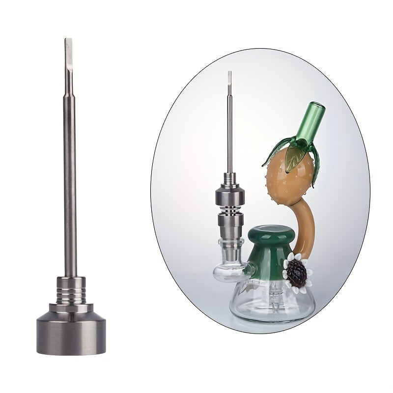 1pc, Stainless Steel Cap, Smoking Accessory, G2 Titanium Carb Cap Tool With Air Hole, Hookah Tool, Smoking Accessaries