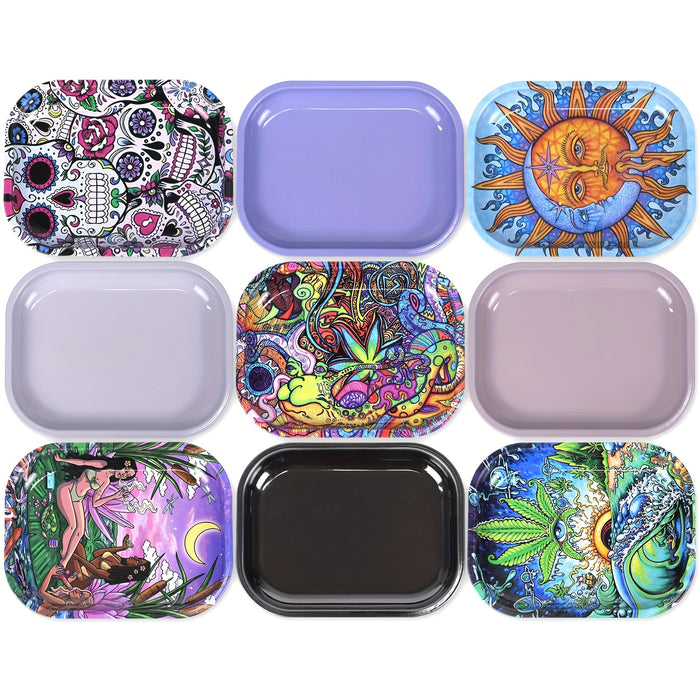 1pc, Rolling Tray For Tobacco, Tray For Operation, Wake-up Plate For Grass, Fruit Tray, Thickened 18*14cm/7.09*5.51inch