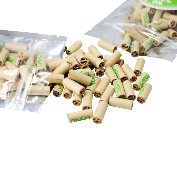 100pcs, Pre-rolled Kraft Tips, Filter Tips, Unbleached Rolling Paper Filter Tips, Portable Filter Mouthpieces, Household Gadget, Christmas Gifts, Christmas Supplies, Christmas Party Supplies