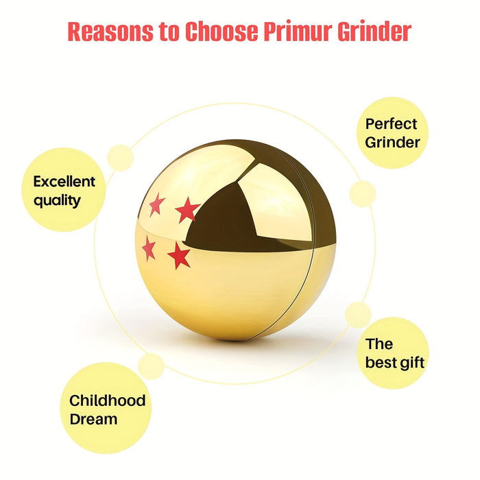 1pc New Ball Smoking Grinder 2.2 Inch 3 Layers Smoking Grinder