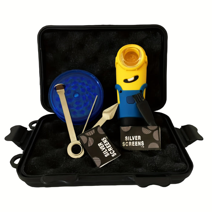 1set, Little Yellow Man Silicone Tobacco Pipe Set, Smoking Pipe Accessories, Weed Accessories