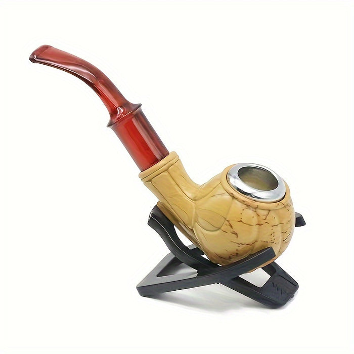 1pc, Yellow Short Premium Smoking Tube, Portable Smoking Tube For Home Outdoor Travel, Household Gadget, Christmas Gifts, Halloween Gifts