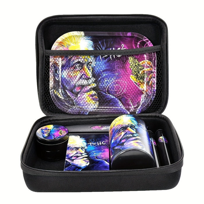 8pcs/set, Smoking Tool Set, Grinders, Rolling Trays, Cigarette Roller Machine, Pipe, Smoking Accessory Set, Smoking Accessaries