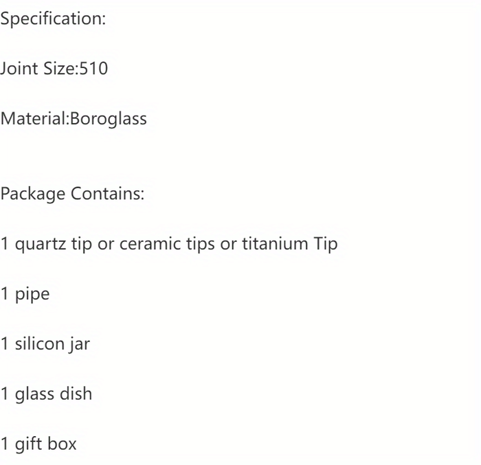1set Portable Box Smoking Pipe 510 Titanium Ceramic Quartz Nail Wax Dish OD 32mm Arm Tree Perc Colorful Dab Rig Glass Water Bong About 5.36 Inches Tube Bubbler