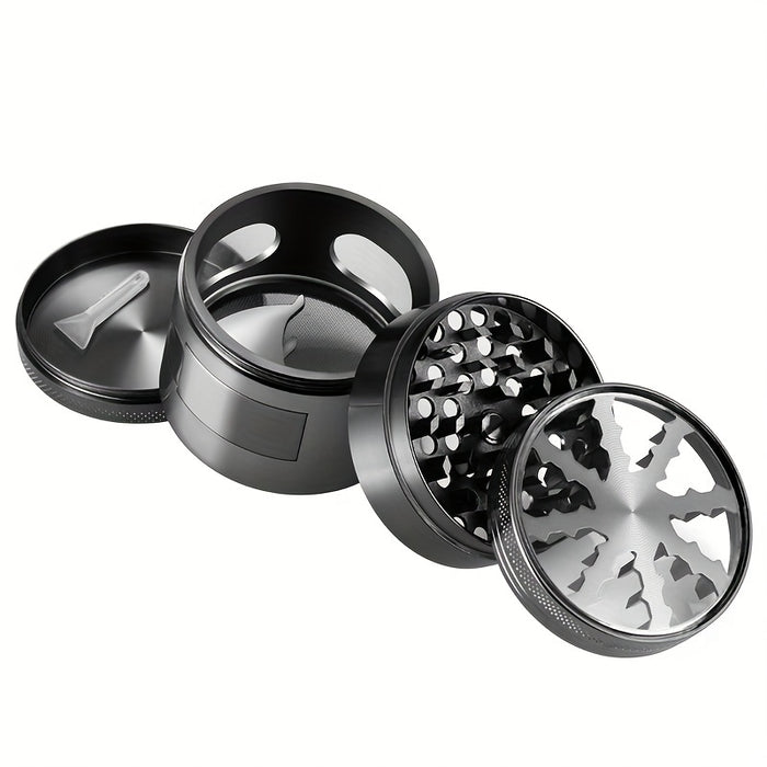 1pc, Zinc Alloy Grinding Machine, Skylight, Lightning Bolt, Diameter 60mm, Four-layer Grinding Machine, Herb Grinder