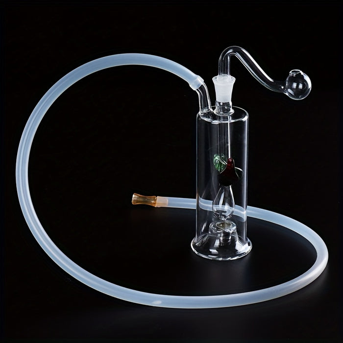 1 Set, LED Gradient Color High Borosilicate Glass Bong Pipe Water Pipe Smoking Accessories