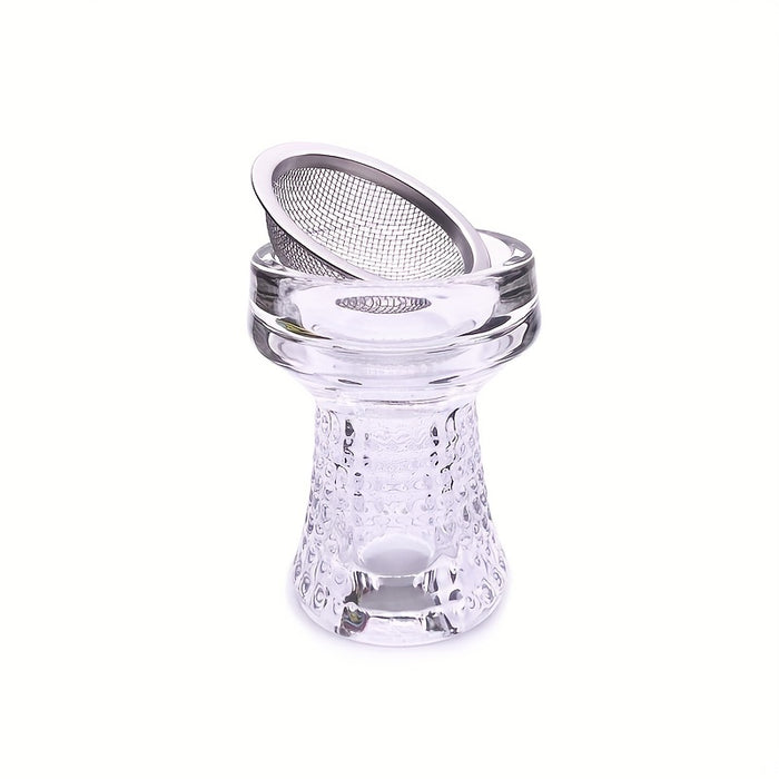 1pc, Glass Hookah Bowl With Net Nargile Shisha Bowl Hookah Narguile Chicha Cachimbas Shisha Tobacco Bowl Hookah Head Smoking Accessories Gift