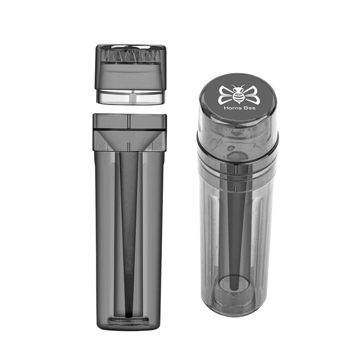 1pc Plastic Herb Grinder With Cone Filler Funnel Loader Roller, Tobacco Grinder