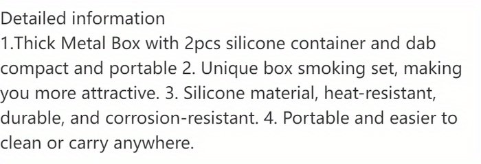 2pcs, Silicone Container Box With Dab Tool, 5ml/0.17oz Smoking Set Smoking Accessories, Smoking Pipe