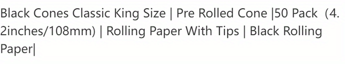 50pcs/100pcs, Pre-rolled Cones (108mm/4.2inches), Tapered Paper With Tips On The Roll, Flavor Paper, Translucent Pre-Rolled Cones, Cigarette Paper, Hornet Natural Unrefined Rolling Paper, Cones King Size