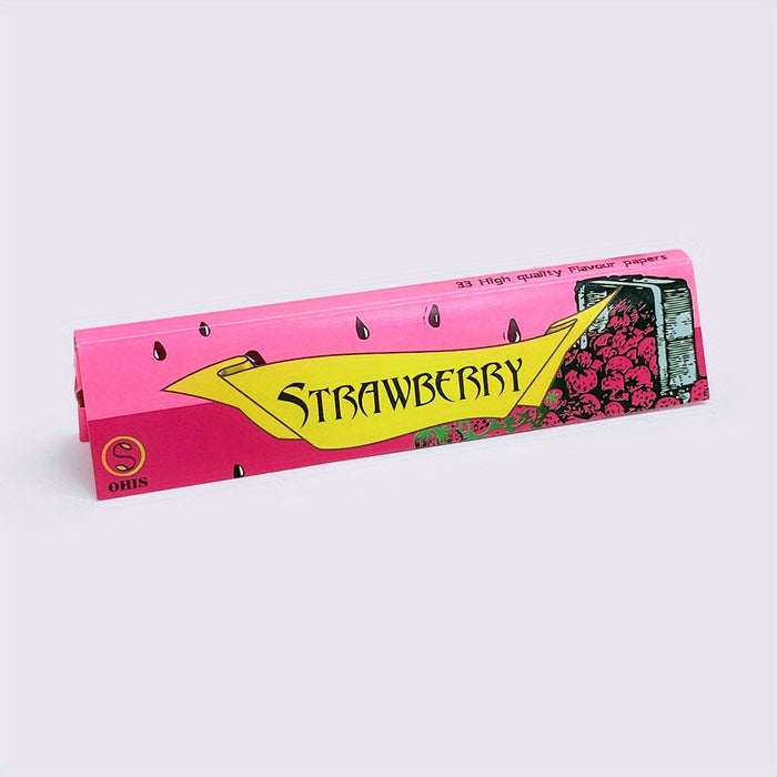 33pcs/Box, Rolling Papers, Fruit-flavored Pre-roll Paper, Suitable For Ordinary Grinder, Translucent Pre-roll Paper, Cigarette Paper, Natural Unrefined Rolling Paper, Large Size 110MM Rolling Papers,