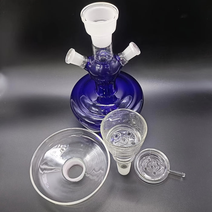 1pc, Beautiful Multi Hose Glass Arab Smoking Product, Suitable For Bar Party, Party Supplies, Household Gadget, Christmas Gifts, Christmas Party Supplies