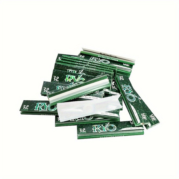 25 Booklets, Christmas Dark Green Wood Pulp Rolling Paper, King Size Slim Rolling Paper, Smooth Burning, 32Leaves Per Booklet, Christmas Gift, Christmas Suplies, Christmas Decoration, Christmas Party Supplies