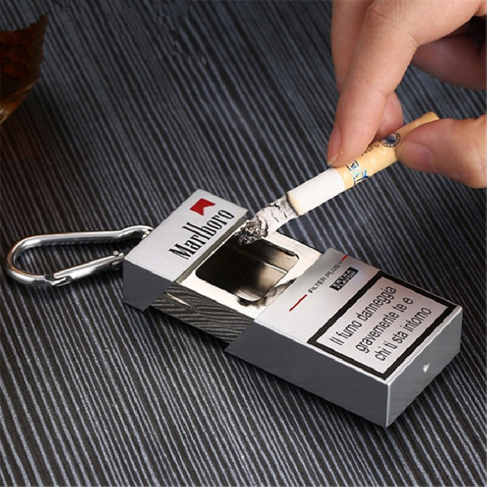 1pc Creative Ashtray, Portable Pocket Mini Cigarette Holder, Pull-out Personality Storage Box