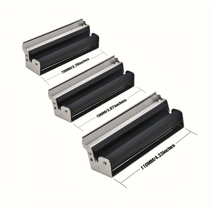 1pc, Rolling Machine, Metal Cigarette Roller, 70/78/110mm Black Manual Cigarette Rolling Tool, Portable Cigarette Maker Equipment, Smoking Accessaries