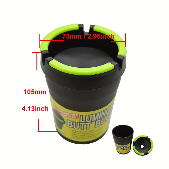 Glow In The Dark Car Ashtray Cigarette Self-Extinguishing Cup Car Ash Holder Portable Truck Home Office PORTABLE ASHTRAY