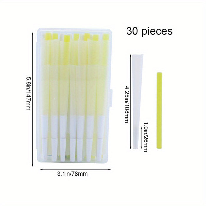 30pcs/Boxs Rolling Paper Cones, Classic King Size Cones, Cone Rolling Papers 4.2inches/108mm Pre-Rolled Cones, Rolling Papers Cones, Rolling Paper With Tips, Green Rolling Paper Smoking Accessories