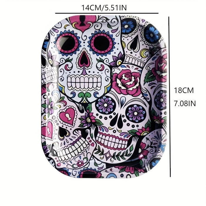 1pc, Rolling Tray, Halloween Premium Rolling Tray For Tobacco, 18*14cm/7.09*5.51inch, Perfect For Operation, Wake-up Plate, Smoking Accessaries