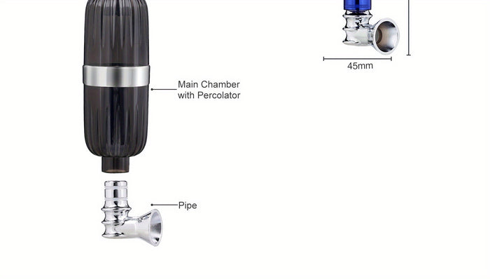 1pc, Portable Smoking Pipe Dry Herb Pen Vaporizer With Tobacco Pipe Dab Tools Smoke Accessories