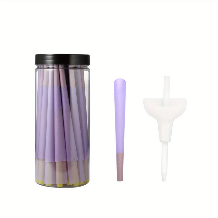 50pcs, Purple Cones Classic King Size Pre-Rolled Cones With Tips, Rolling Papers, Rolling Paper Cones, Slow Burning, Household Gadget, Christmas Gifts, Christmas Supplies, Christmas Party Supplies