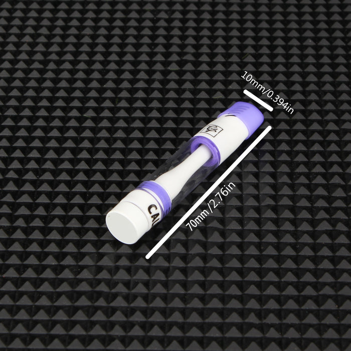 1pc CBD Oil Vape Glass Tank Refillable Oil Tank 1ML,510 Atomizer,ceramics Cigarette Holder For CBD THC