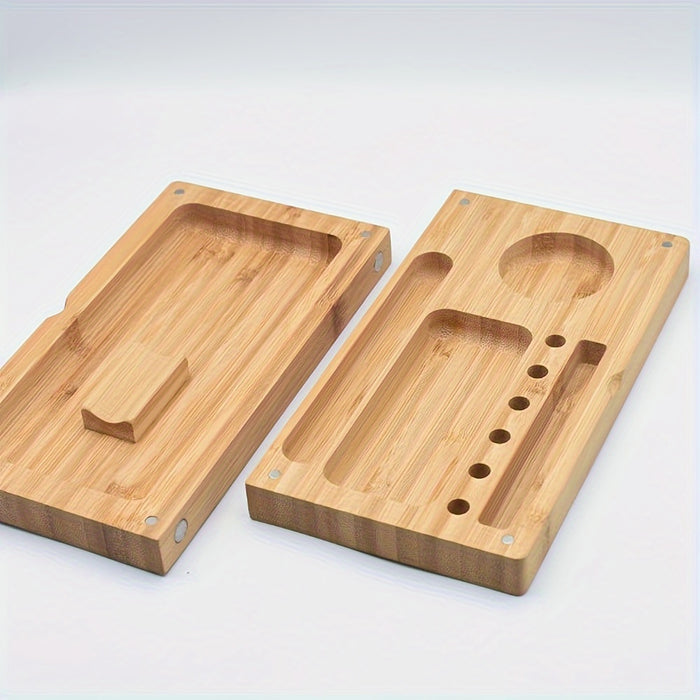 1pc Rolling Paper Tray Rectangle, Wooden Rolling Paper Mold, Durable Rolling Paper Tray, Desk Organizer, Aesthetic Room Decor, Home Decor, Kitchen Accessories, Bathroom Decor, Bedroom Decor