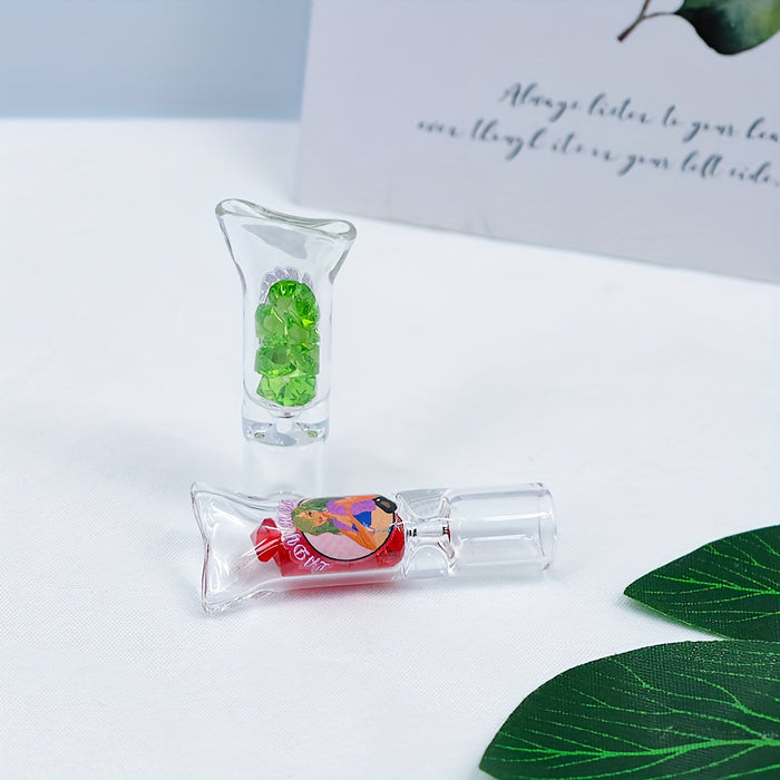 5pcs/box, 8mm Lady Colored Glass Filter Nozzle, Smoking Filter Tip, Glass Filter Tip, Smoking Accessaries