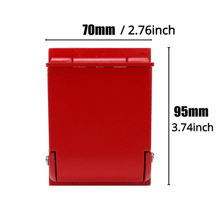 1pc, 95*70mm Wall-mounted Aluminum Alloy Ashtray Holder - Stylish and Convenient Smoking Solution for Outdoor and Indoor Use