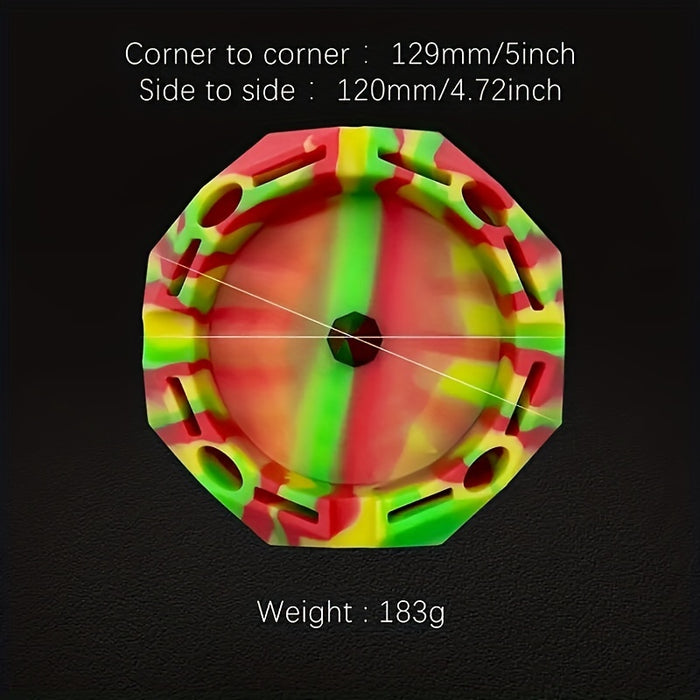 1pc, Polygon Unique Shape Silicone Ashtray, Portable Ashtray For Smoking Ash Holder, Smoking Accessories