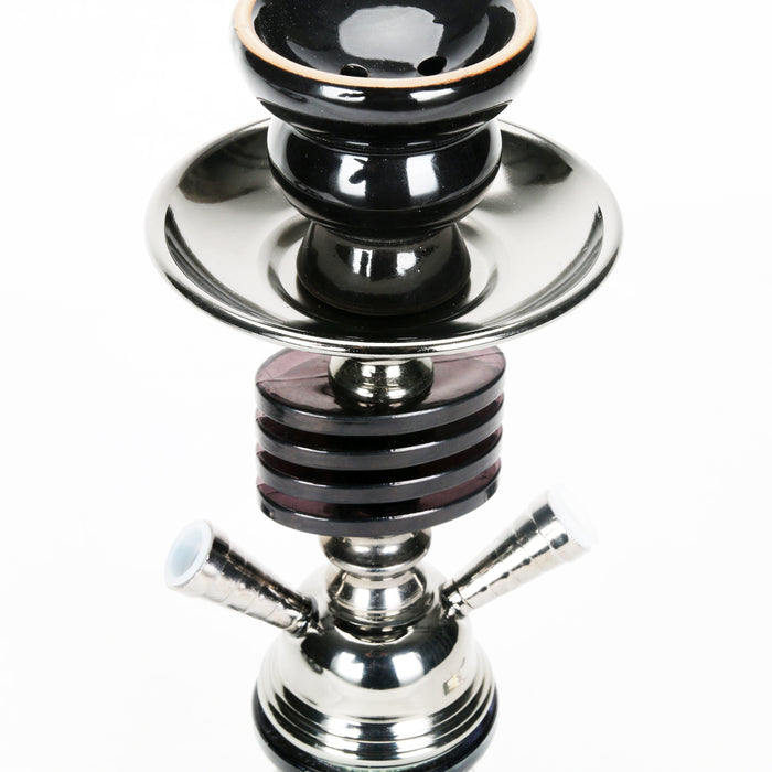 1pc, Arabic Hookah, 11 Inch 2 Tube Small Acrylic Hookah, Portable Hookah Bong With Ceramic Tobacco Pot, Weed Accessories
