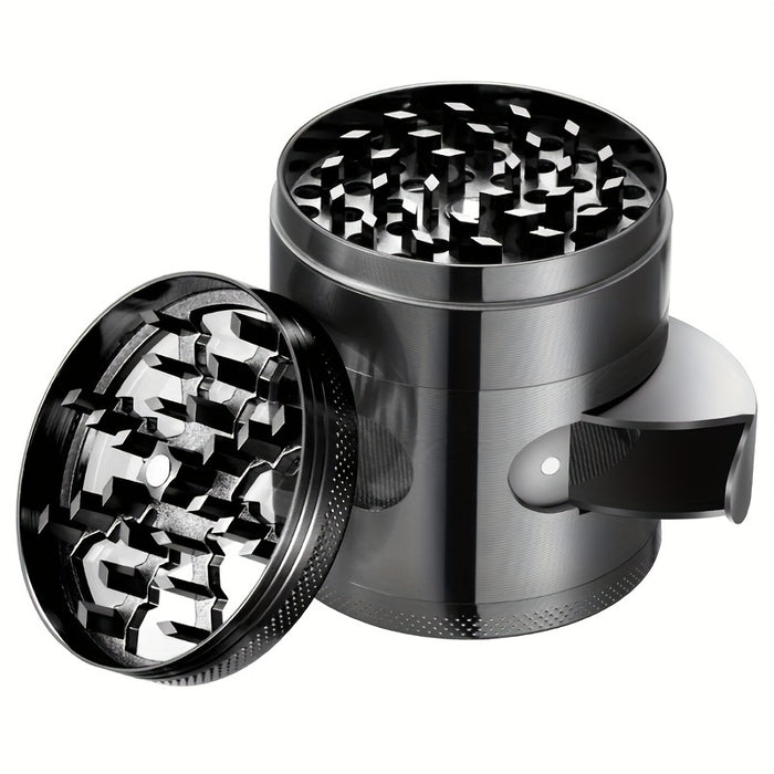 1pc, Zinc Alloy Grinding Machine, Skylight, Lightning Bolt, Diameter 60mm, Four-layer Grinding Machine, Herb Grinder