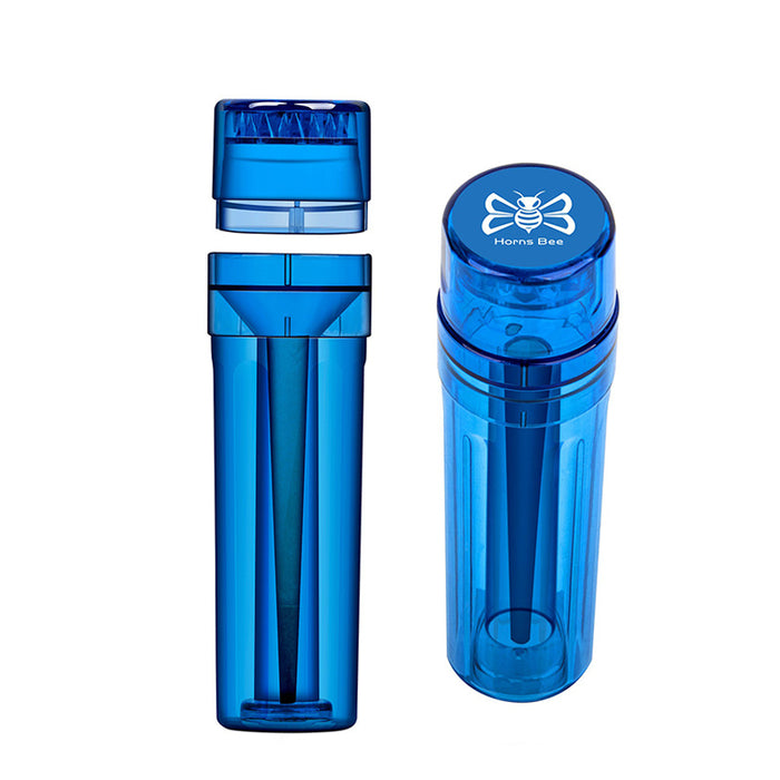 1pc Plastic Herb Grinder With Cone Filler Funnel Loader Roller, Tobacco Grinder