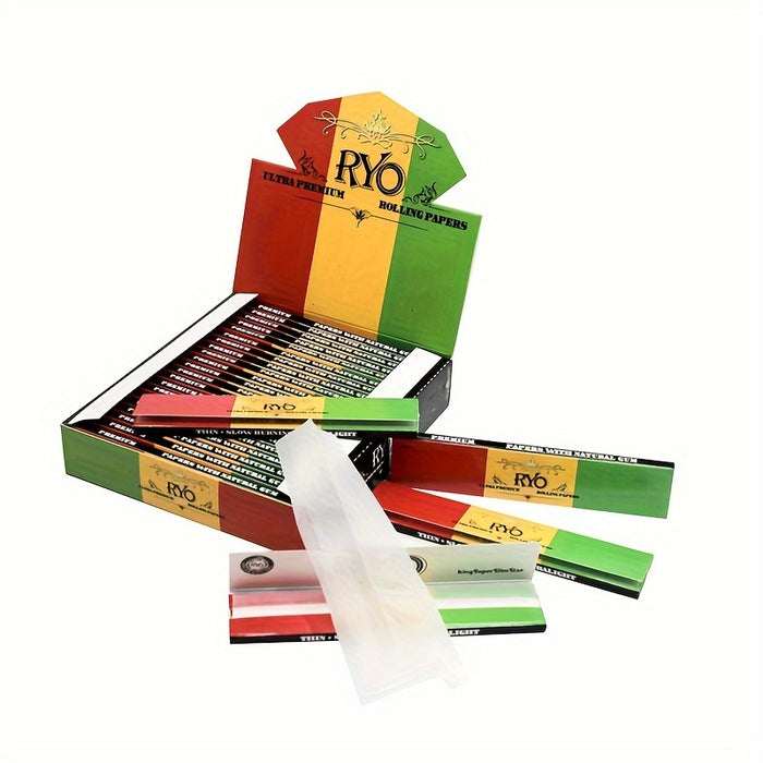 25 Booklets, Rolling Paper, Slow Burning, 32 Leaves/booklet, Total 800 Leaves