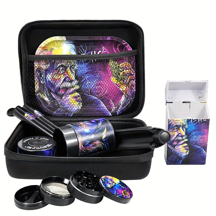 8pcs/set, Smoking Tool Set, Grinders, Rolling Trays, Cigarette Roller Machine, Pipe, Smoking Accessory Set, Smoking Accessaries
