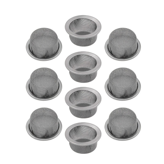 10pcs Stainless Steel 16mm Smoking Pipe Filter Screen Exquisite Crystal Cap Pipes Filter Mesh Household Tobacco Herb Accessories