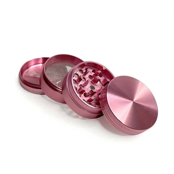 1 Set, Smoking Pipe Pink Set, Pink Manual Smoke Herb Grinder, Pink Glass Pipe, Pink Ashtray, Pipe Gift Set Pink Pipe Pink Bowl, Smoking Accessories