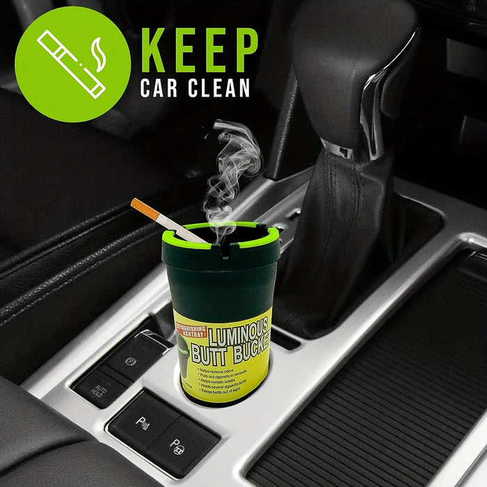 Glow In The Dark Car Ashtray Cigarette Self-Extinguishing Cup Car Ash Holder Portable Truck Home Office PORTABLE ASHTRAY