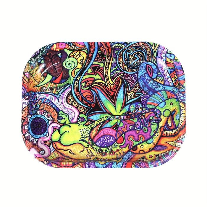 1pc, Rolling Tray For Tobacco, Tray For Operation, Wake-up Plate For Grass, Fruit Tray, Thickened 18*14cm/7.09*5.51inch