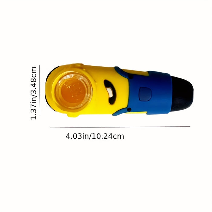 1set, Little Yellow Man Silicone Tobacco Pipe Set, Smoking Pipe Accessories, Weed Accessories