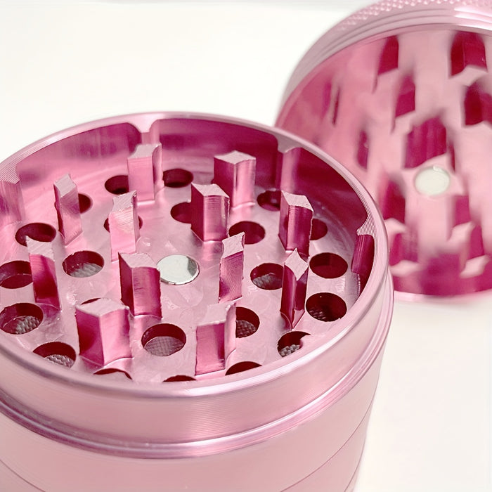 1 Set, Smoking Pipe Pink Set, Pink Manual Smoke Herb Grinder, Pink Glass Pipe, Pink Ashtray, Pipe Gift Set Pink Pipe Pink Bowl, Smoking Accessories