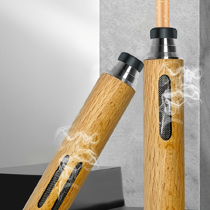 1pc Portable Car Ashtray, Portable Ashtray, Non-dropping Ash Artifact, Lazy Cigarette Holder, Driving Smoking Bomb Free Ash Ashtray, 4.8*1in