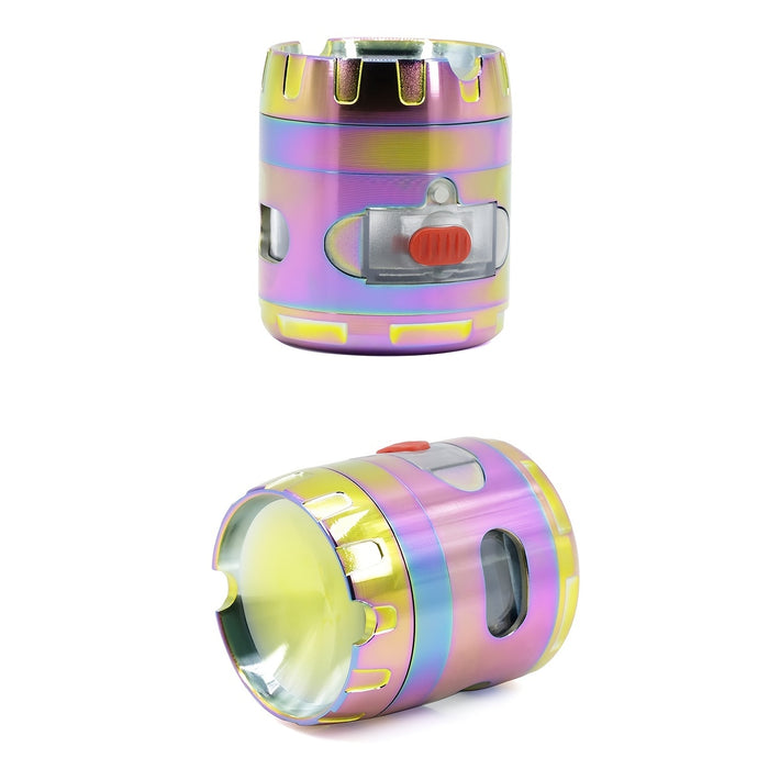 1pc, Grinder, Spice Grinder, Four-layer Spice Grinder With Cigarette Holder Drawer, Creative Can Shaped Grinder, Metal Grinder For Kitchen, Spice Grinders, Multifunctional Spice Crusher, Smoking Accessaries