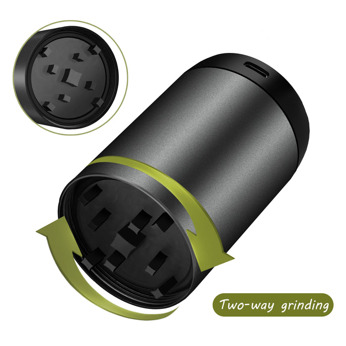 1set Electric Dry Herb Grinder With Filling Tobacco Horn Tube, Cone Rolling Paper Cigarette Maker, Smoking Accessories