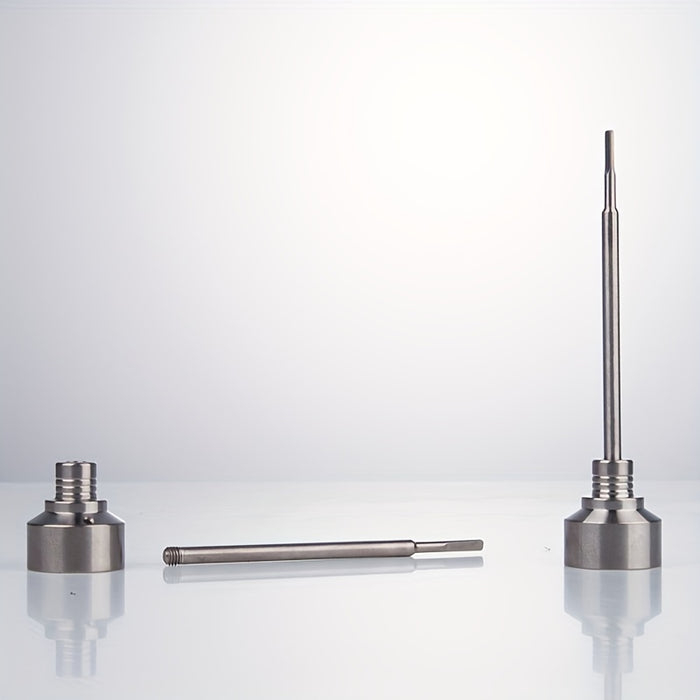 1pc, Stainless Steel Cap, Smoking Accessory, G2 Titanium Carb Cap Tool With Air Hole, Hookah Tool, Smoking Accessaries