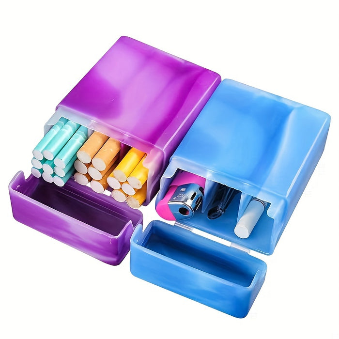 Creative Divided Cigarette Case Multifunctional Storage Box Lighter Case Men's Plastic Flip Cigarette Case