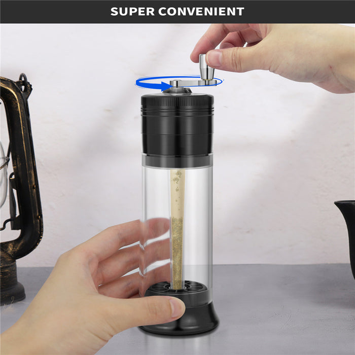 1pc 4-Layer Joint Roller Cigarette Making Machine, Manual Aluminum Spice Grass Herb Tobacco Grinder, Smoking Accessories 1.96in