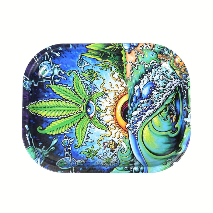 1pc, Rolling Tray For Tobacco, Tray For Operation, Wake-up Plate For Grass, Fruit Tray, Thickened 18*14cm/7.09*5.51inch