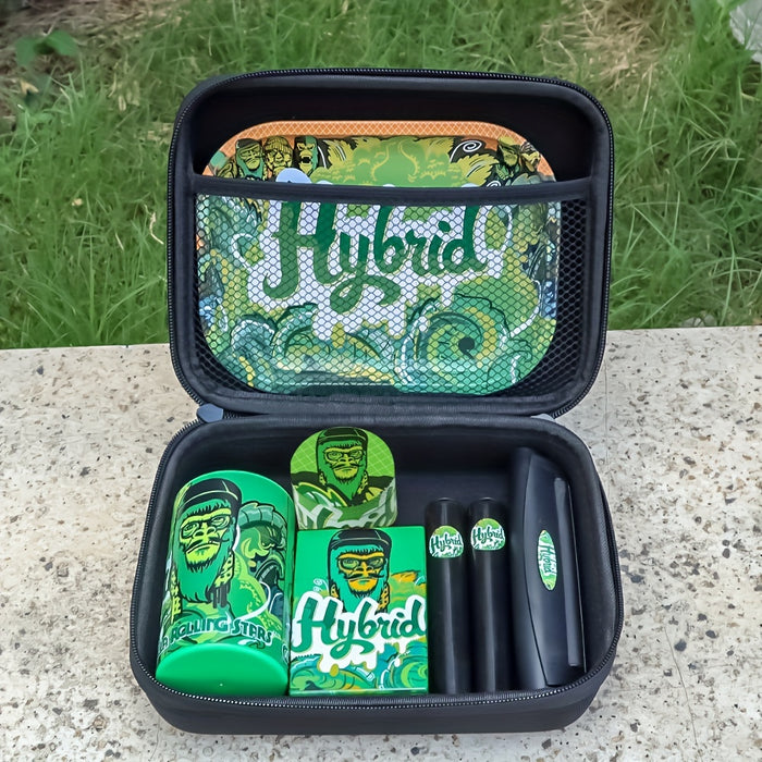 Set Cigarette Grinder Set, Cigarette Roller Storage Jar, Cigarette Box Storage Tube, Cigarette Rolling Set, Cigarette Grinder Tool Kit