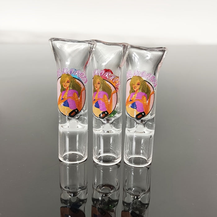 5pcs/box, 8mm Lady Colored Glass Filter Nozzle, Smoking Filter Tip, Glass Filter Tip, Smoking Accessaries